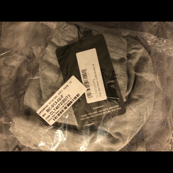 Super Comfy Gray Biker Shorts - Picture 8 of 8